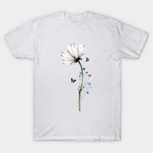 Elegant minimalist Flower design tshirt T-Shirt